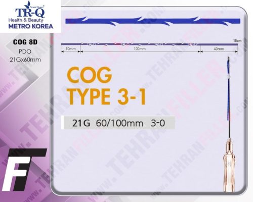 نخ لیفت ابرو TRQ - PDO COG4D Lblunt-21G/60(بسته 4عددی)